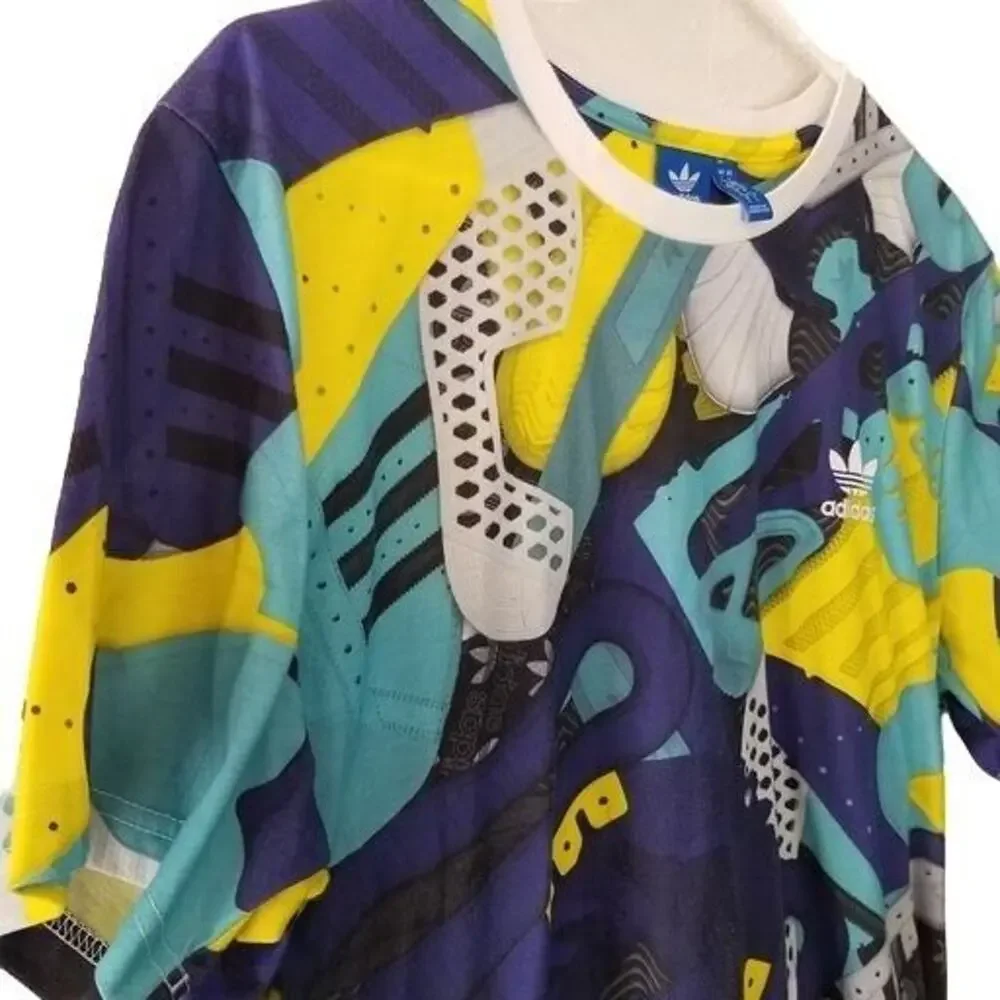 Adidas Originals Mens Crazy Eddys Take A Trip Jersey T-Shirt Sz L Athletic Sport